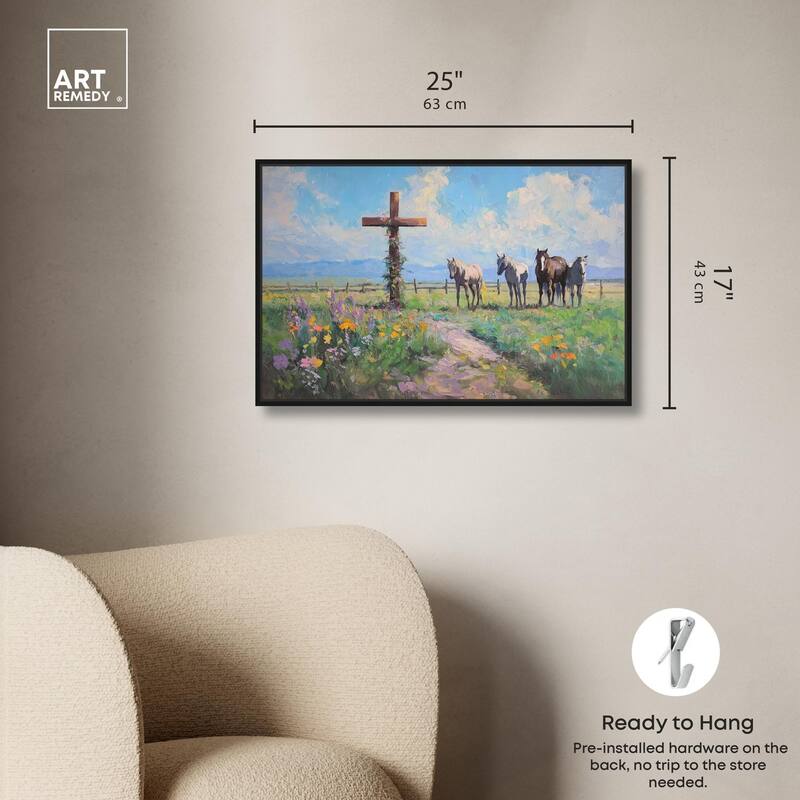 Faithful Pasture Canvas by Art Remedy