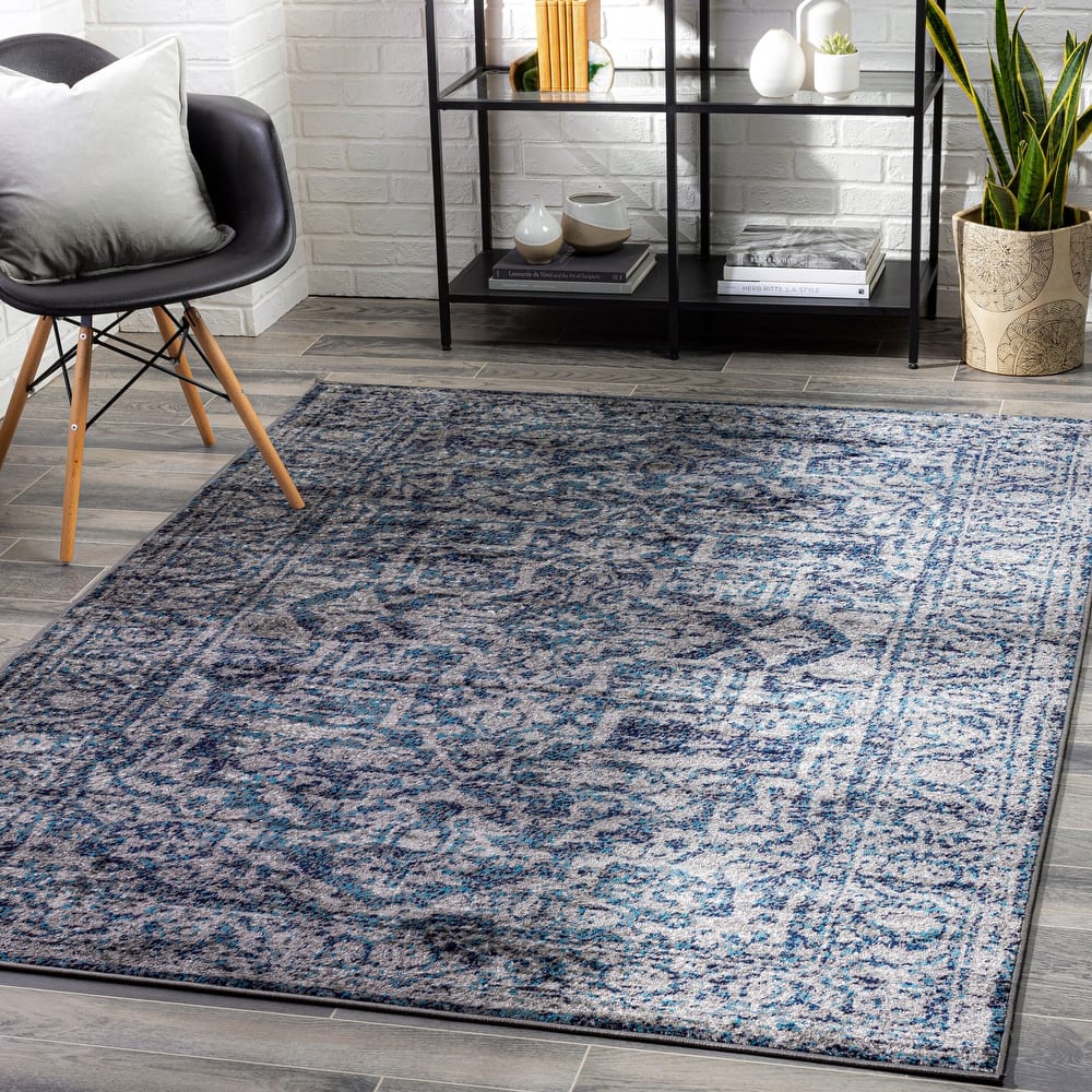 Livabliss Vintage Monte Carlo Medallion Area Rug