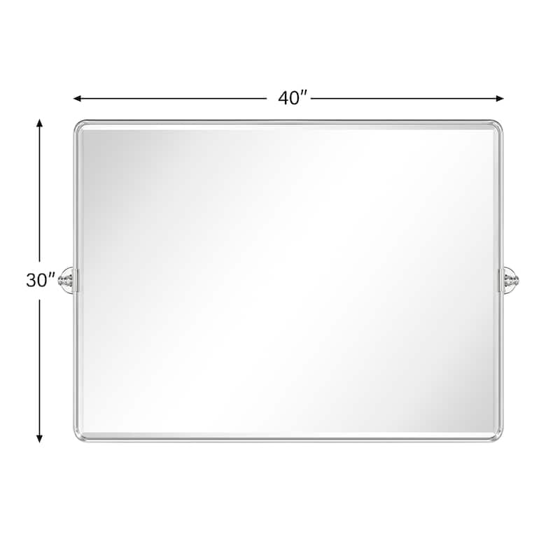 TEHOME Lutalo horizontal Beveled Bathroom / Vanity Mirror