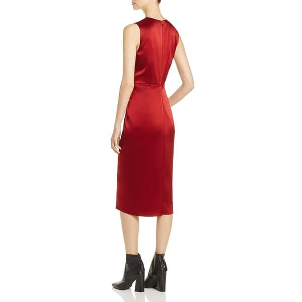 Shop Donna Karan Womens Cocktail Dress Sheer Twist Front Overstock 26507593