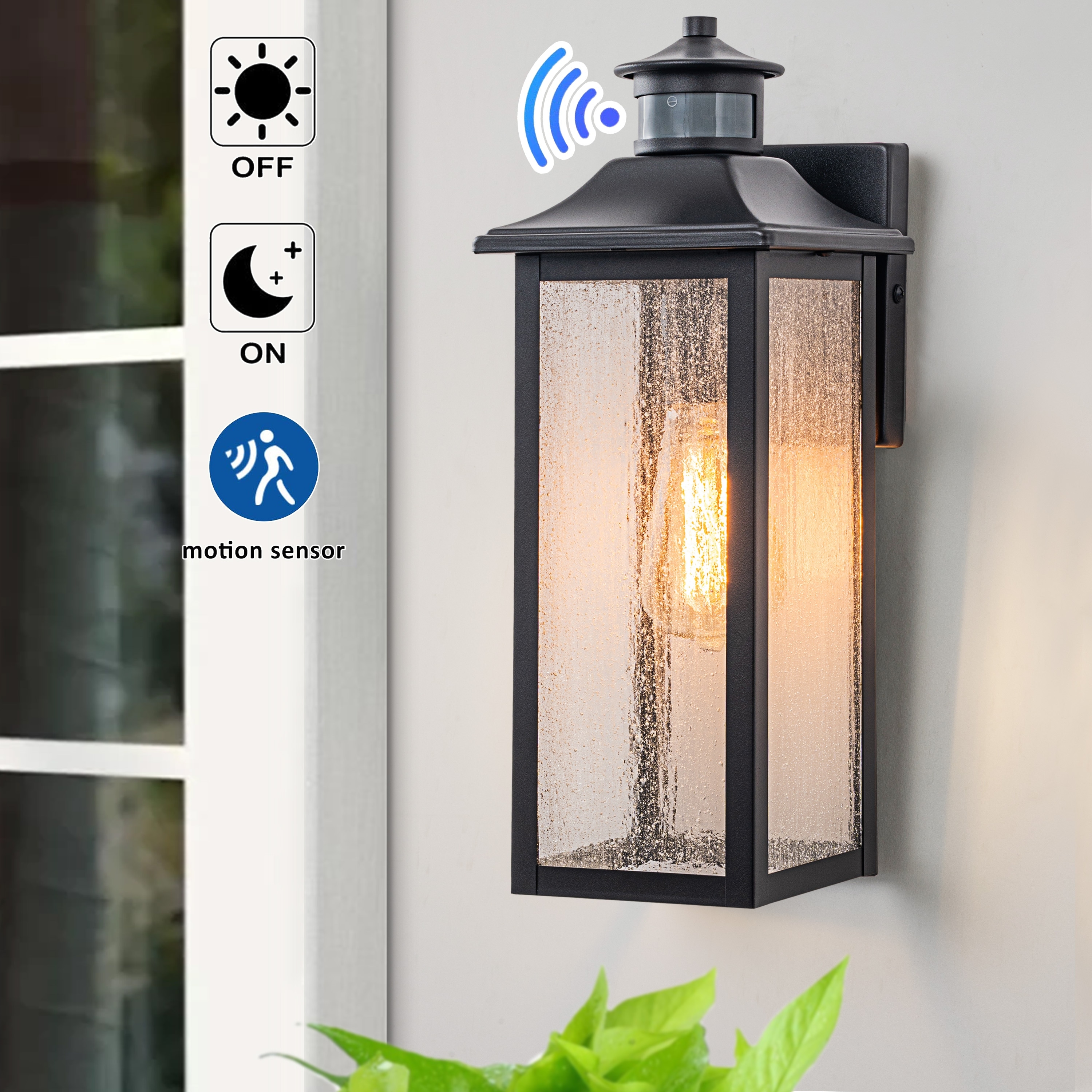 Outdoor wall mount on sale motion sensor light