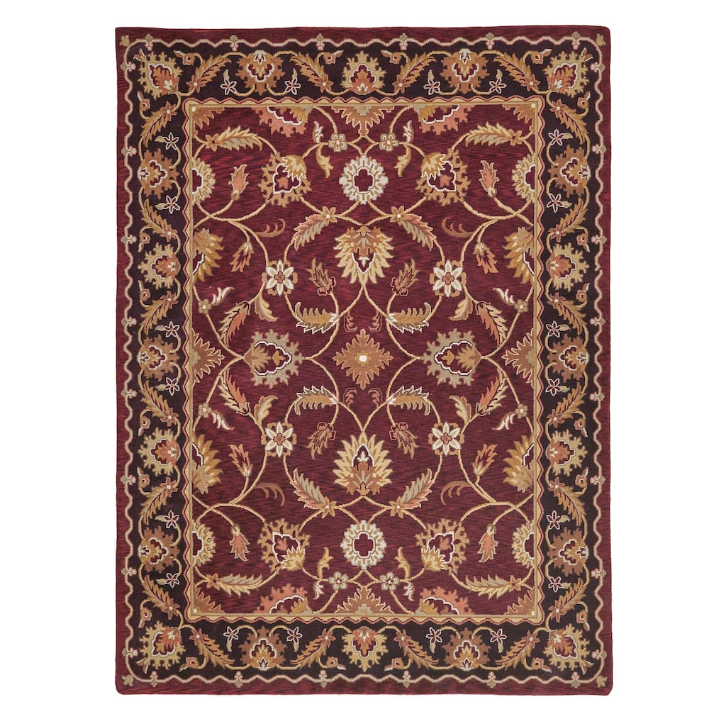 EXQUISITE RUGS ONE-OF-A-KIND Antique Weave Hand Knotted Brown Rug - 9'x12'