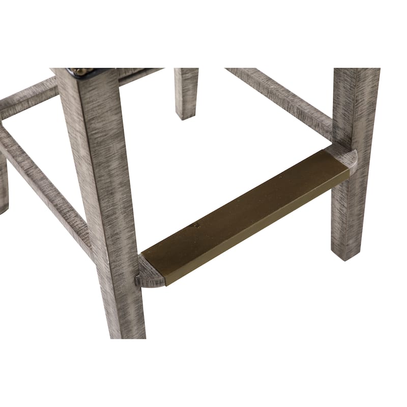Hathaway Montecito 29-in High Top Deluxe Spectator Chair - Rustic Gray