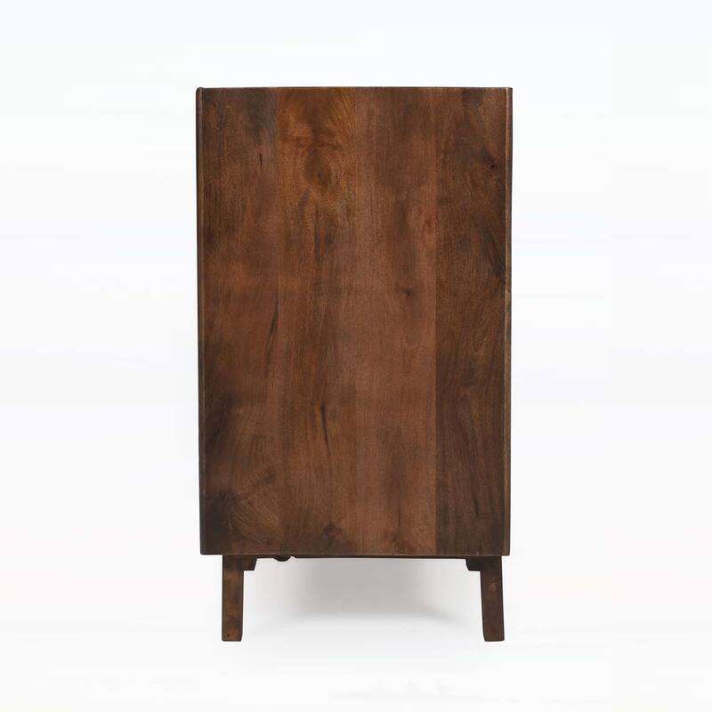Accent Cabinet with Adjustable Storage Ideal for Dining,Kitchen,and Living Rooms,Featuring Fluted Design