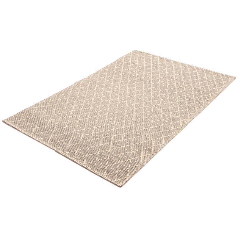 ECARPETGALLERY Braid weave Sienna Brown Wool Rug - 5'0 x 8'2