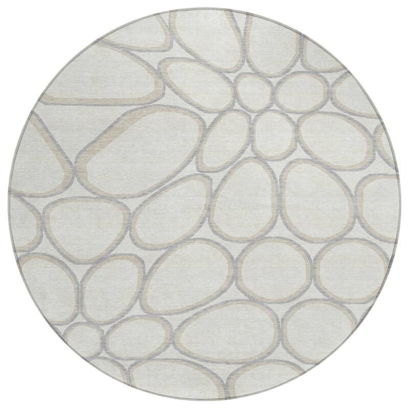 HomeRoots Abstract Transitional Rectangle Outdoor Rug