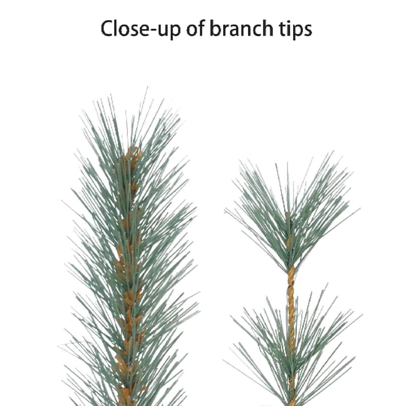 7.5ft Pre-lit Hampton Spruce, 1809 Branch Tips, 500 Warm White LED Lights