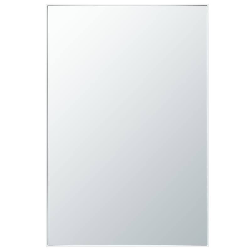 SAFAVIEH Shaniqua 24 x 36-inch Rectangular Mirror - 0.8" W x 24" D x 36" H - White - 1Wx24Dx36H
