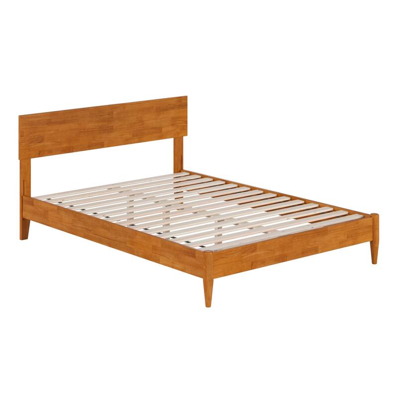 Aria Solid Wood Modern Low Profile Platform Bed
