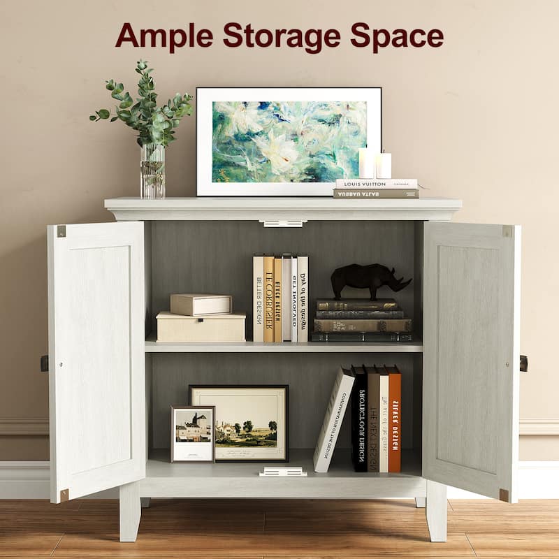 2-Door Buffet Cabinet with Adjustable Shelves