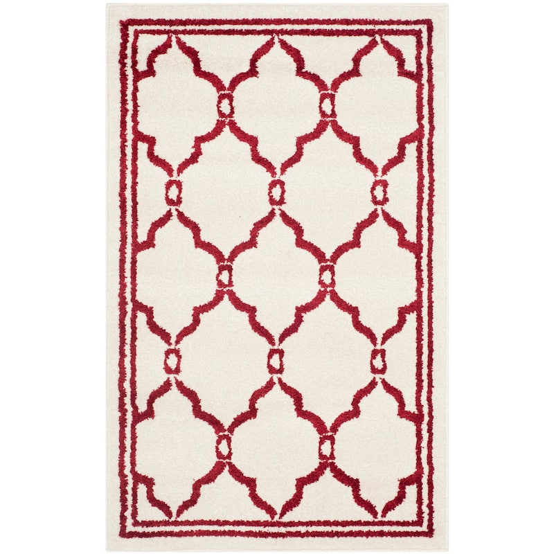 SAFAVIEH Amherst Nargis Modern Rug - 2'6" x 4' - Ivory/Red