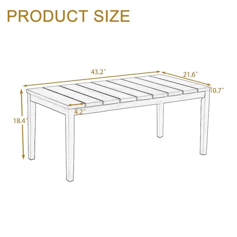 Outdoor Patio Teak Wood Side Table Coffee Table