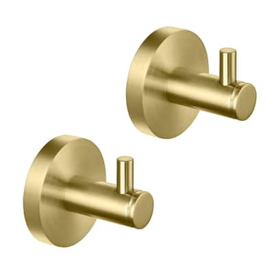 Circular Bathroom Towel & Robe Hook 2 Count