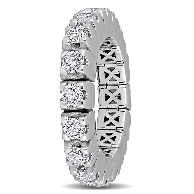 Miadora 2 3/5ct TDW Diamond Eternity Ring in 14k White Gold