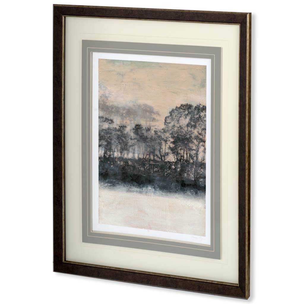 Blush Treeline by Jennifer Goldberger a Framed Art Print Matted under Glass