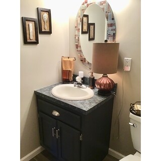 Headwest Windsor Oval Tile Wall Mirror 21 X 31 Headwest Inc 1201 Wall Mounted Mirrors Home Kitchen