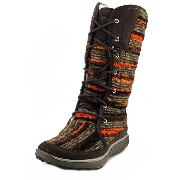 Merrell Pechora Sky Women Round Toe Canvas Winter Boot