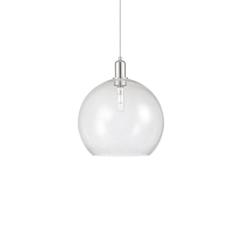 Innovations Lighting 716-1P-18-14 Athens Pendant Athens 14" Wide - Polished Nickel / Seedy