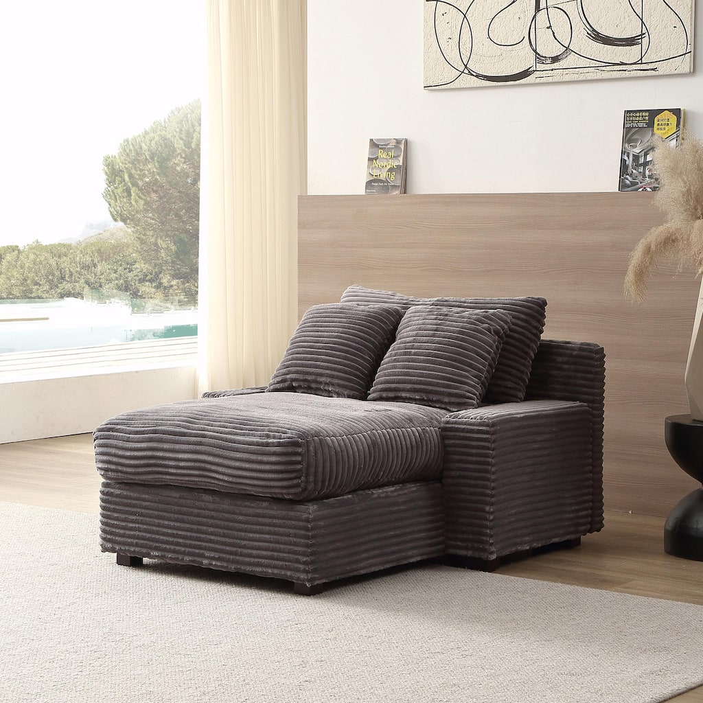 Quality Corduroy Upholstery Sleeper Sofa for Living Room