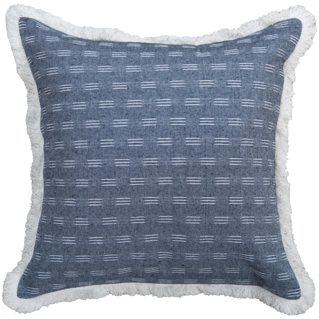 Rizzy Home Drop Stitched Woven Throw Pillow