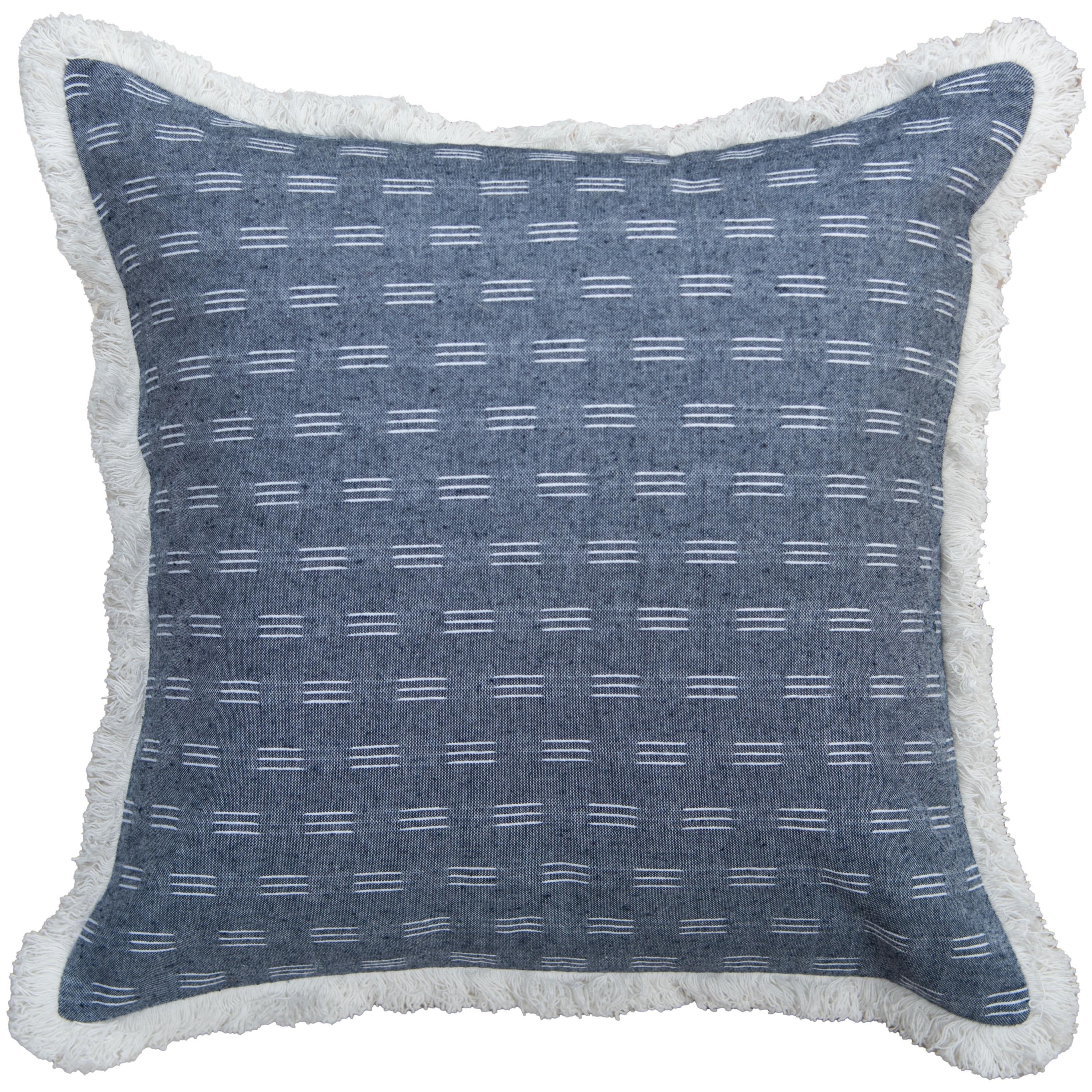 Rizzy Home Drop Stitched Woven Throw Pillow