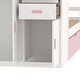 preview thumbnail 27 of 28, With Trundle Bed Wooden Twin Size Platform Bed with Storage Cabinet