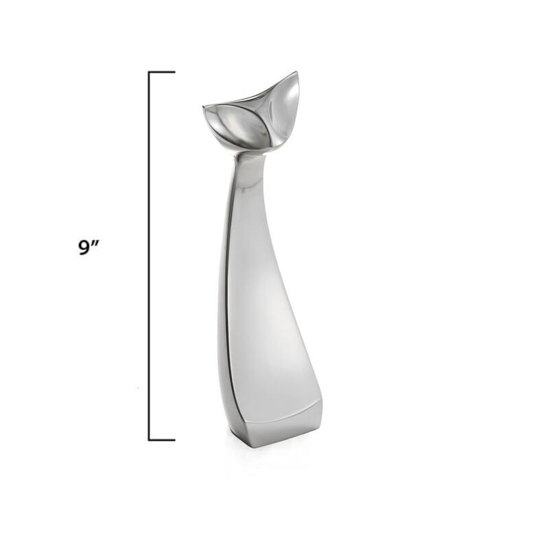 Nambe Cat Figurine Small - 9" H