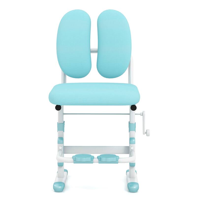 Costway Height-Adjustable Kids Desk Chair with Double Back Support & - See Details