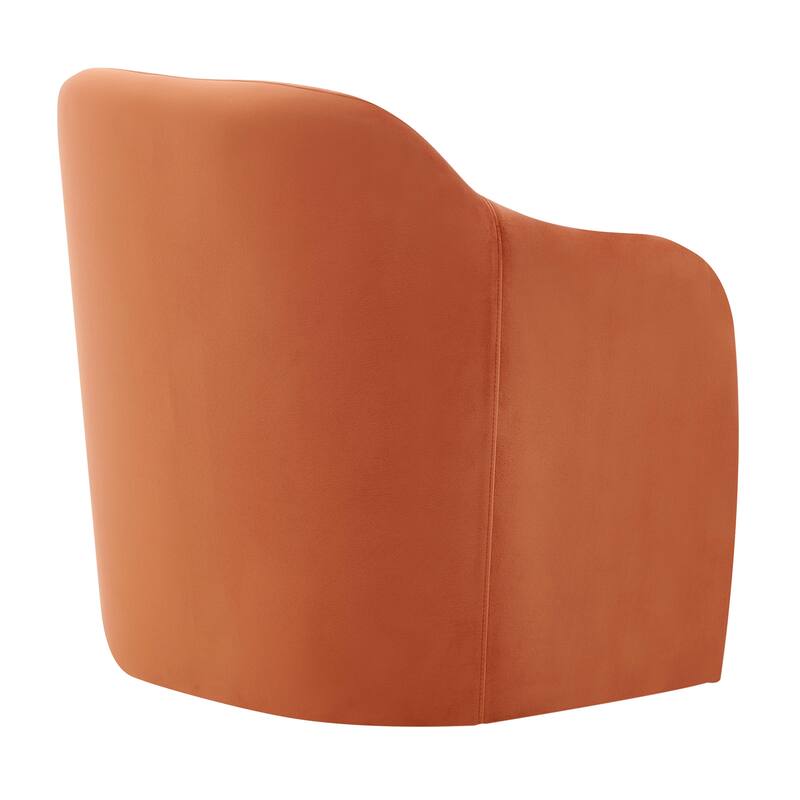 NPD Furniture Zella Velvet Fabric Accent Arm Chair