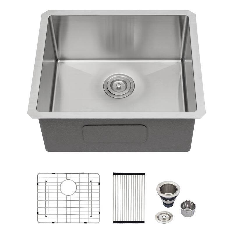 Undermount Single Bowl 16 Gauge Stainless Steel Kitchen Sink