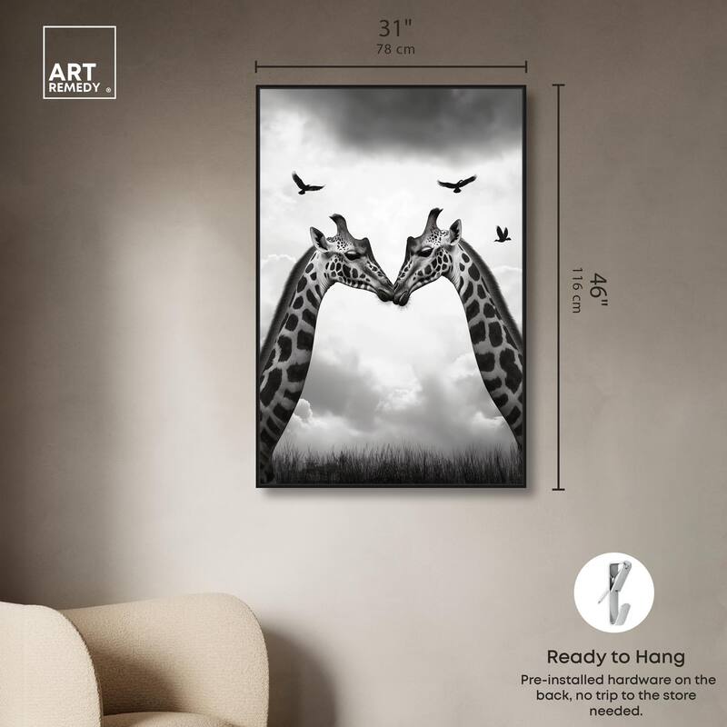 Giants in Love II Canvas by Art Remedy