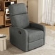 preview thumbnail 1 of 17, Modern Recliner Manual Recliner Home Theater Manual Recliner Chair with Adjustable Backrest for Living Room Charcoal