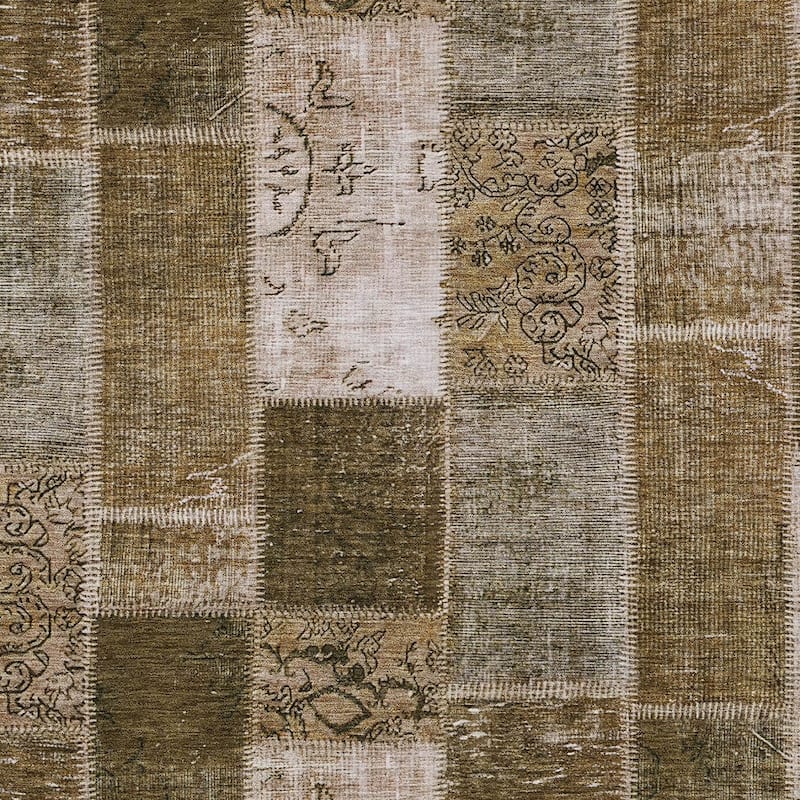 HomeRoots Patchwork Traditional Rectangle Outdoor Rug