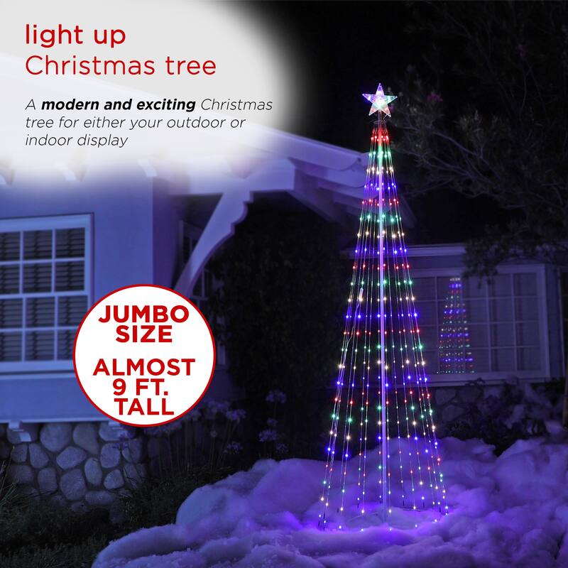 83 Christmas Tree Tower w/ 8 Functions and 300 LED Lights
