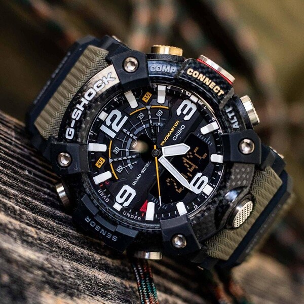 Casio GG-B100-1A9 Men's G-Shock Mudmaster Carbon Core Analog Watch