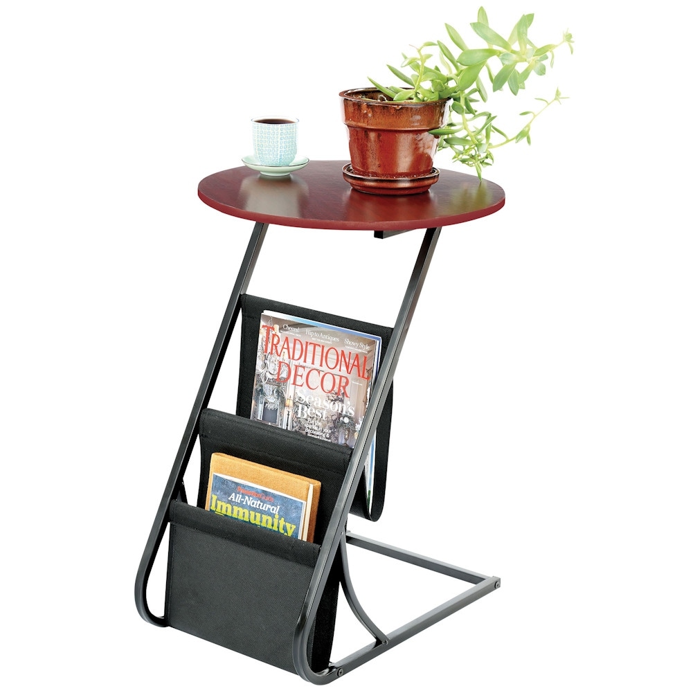 Shop Accent Table Living Room Office End Table With Magazine Rack