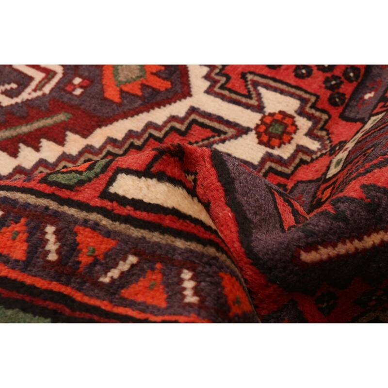 ECARPETGALLERY Hand-knotted Andelz Red Wool Rug - 3'5 x 5'4