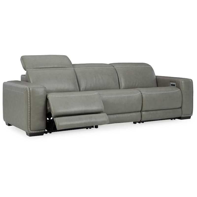 Signature Design by Ashley Correze Gray 3-Piece Power Reclining Sofa - 116.5"W x 41"D x 33.25"H