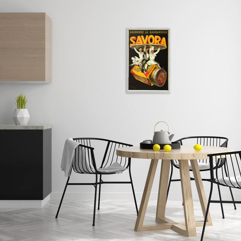 Stupell Savora Kitchen Advertisement Framed Giclee Art Design By Marcus Jules