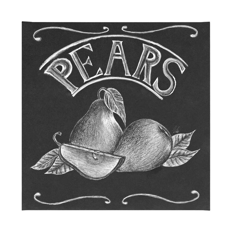Farm Fresh Pears (38 x 38) Canvas Art Print - Large