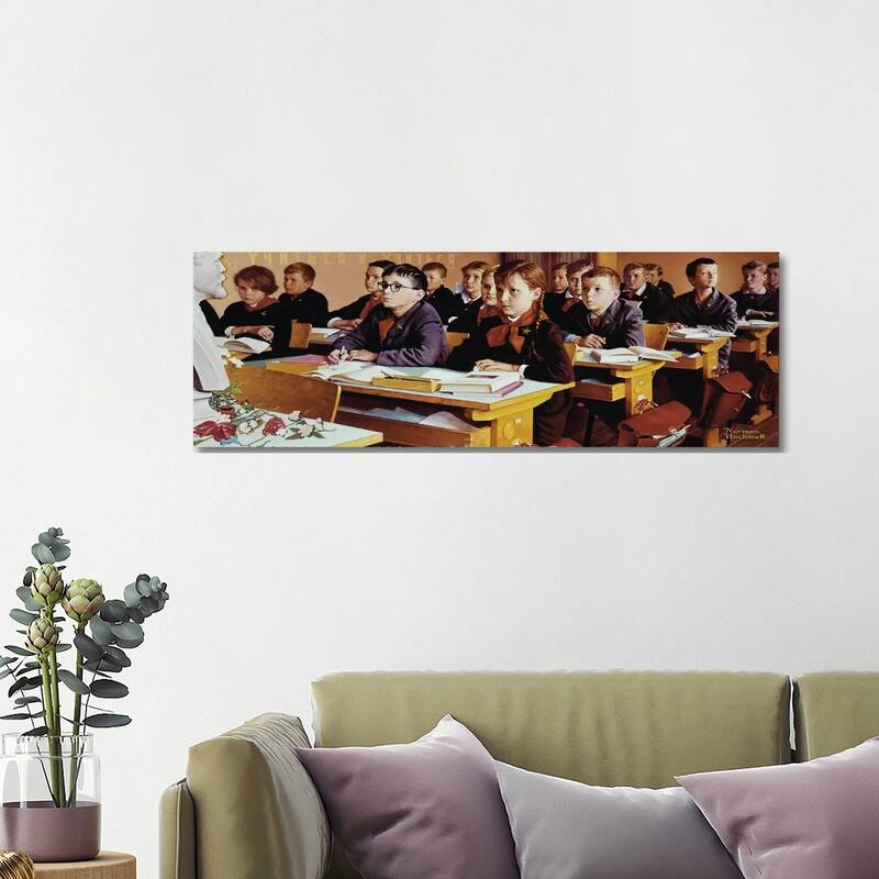iCanvas "Education" by Norman Rockwell Canvas Print - 16x48x1.5