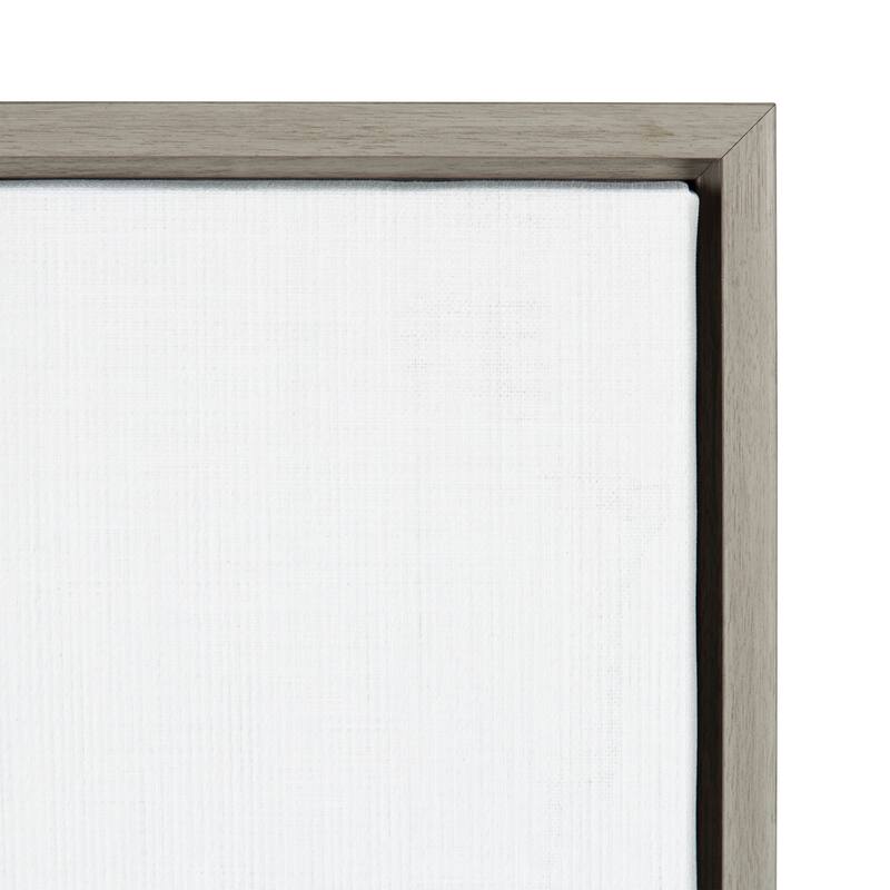 Sylvie Wolf Framed Canvas Wall Art by Simon Te Tai, Gray 23x33