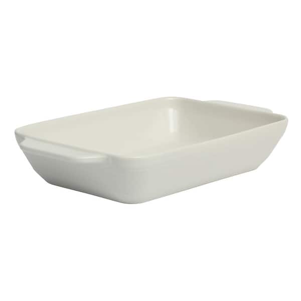 Gibson Home Beachmont 9 x 13 4 Qt Casserole Baking Dish for Oven, Ceramic Baking Pan, Lasagna Pan with Handles