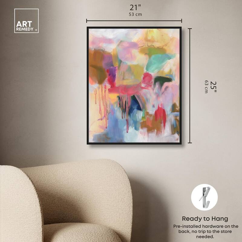 Art with Bold Colors Canvas by Art Remedy