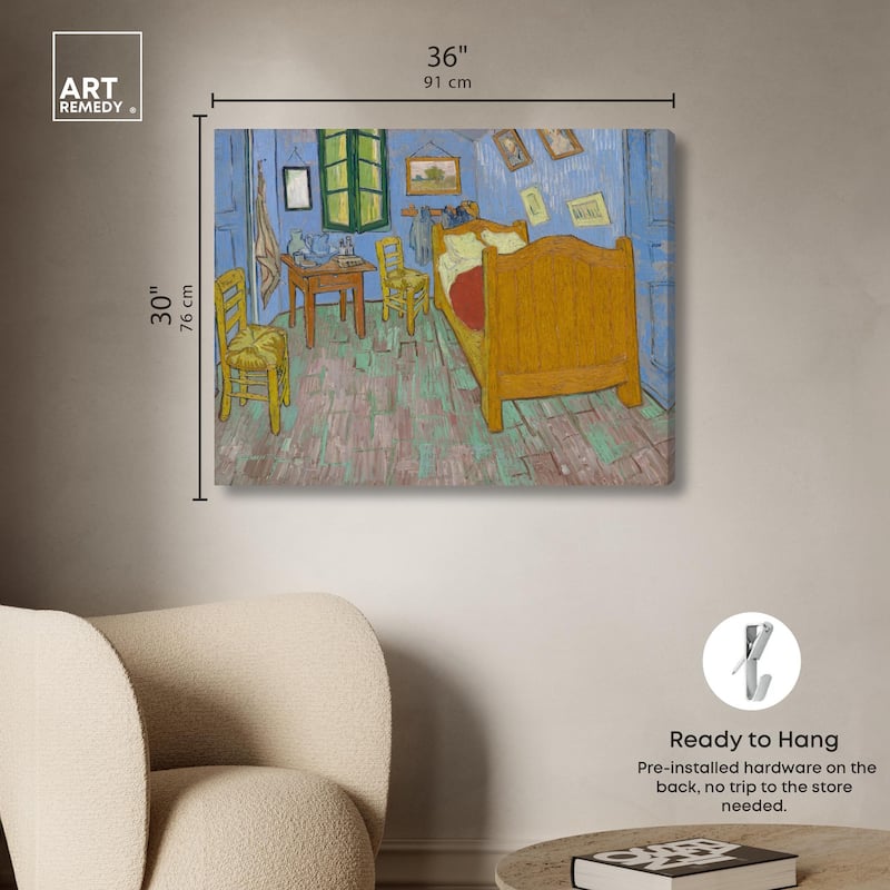 The Bedroom Canvas by Art Remedy, Gallery Wrapped
