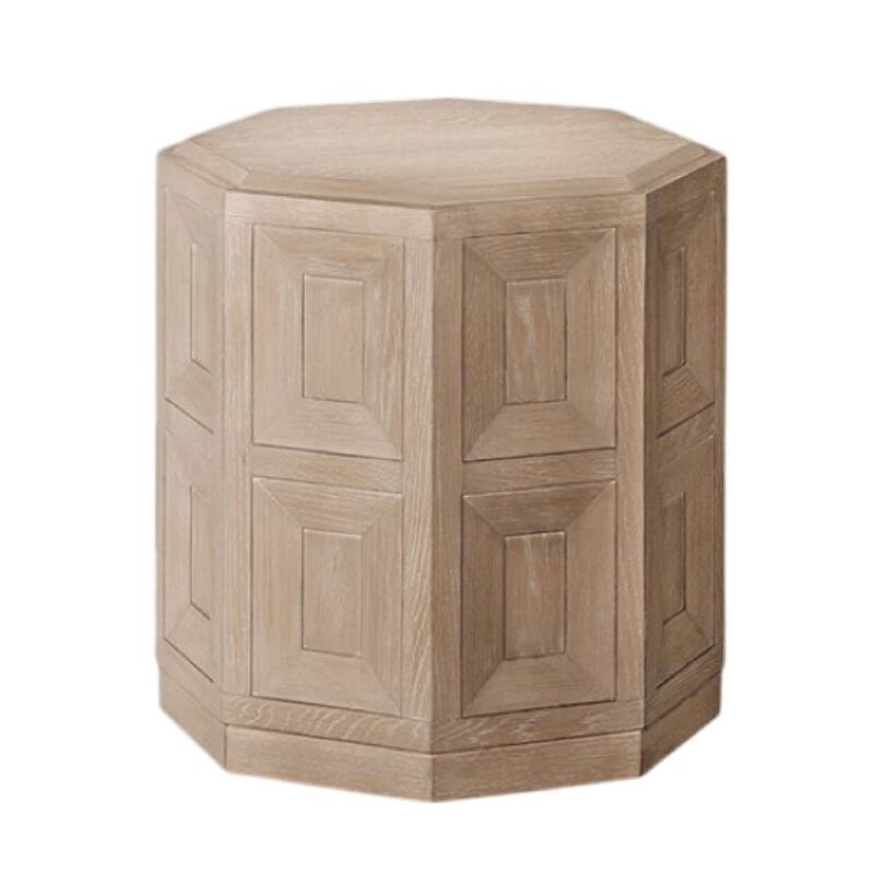 Kizie Accent Side End Table, Tawny Brown Wood, Rectangular 20 Inch