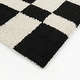 preview thumbnail 14 of 13, Leslie Checkered Shag Area Rug