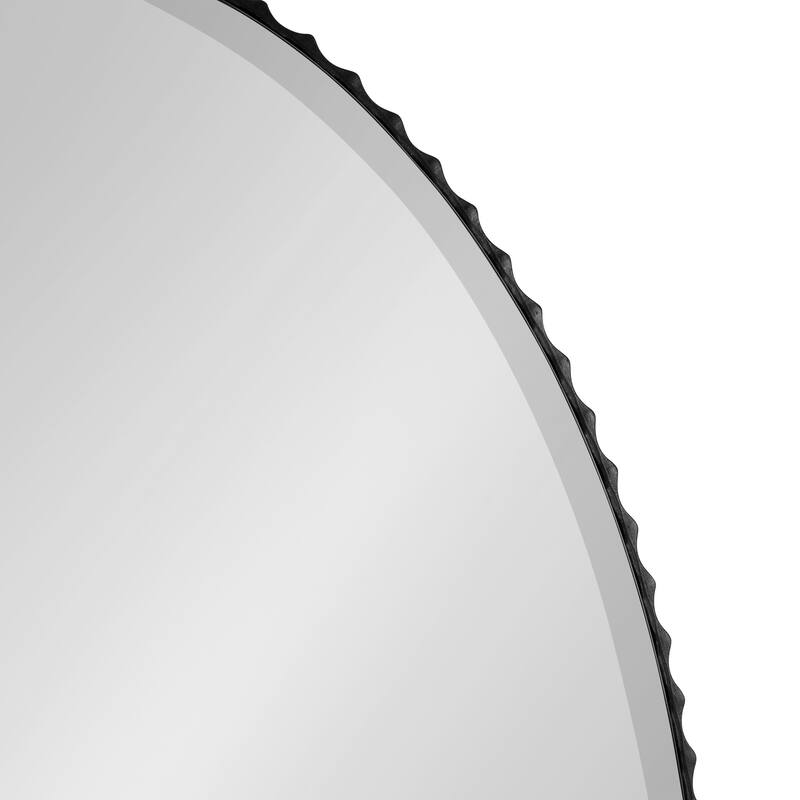 Kate and Laurel Elmora Fluted Oval Wall Mirror