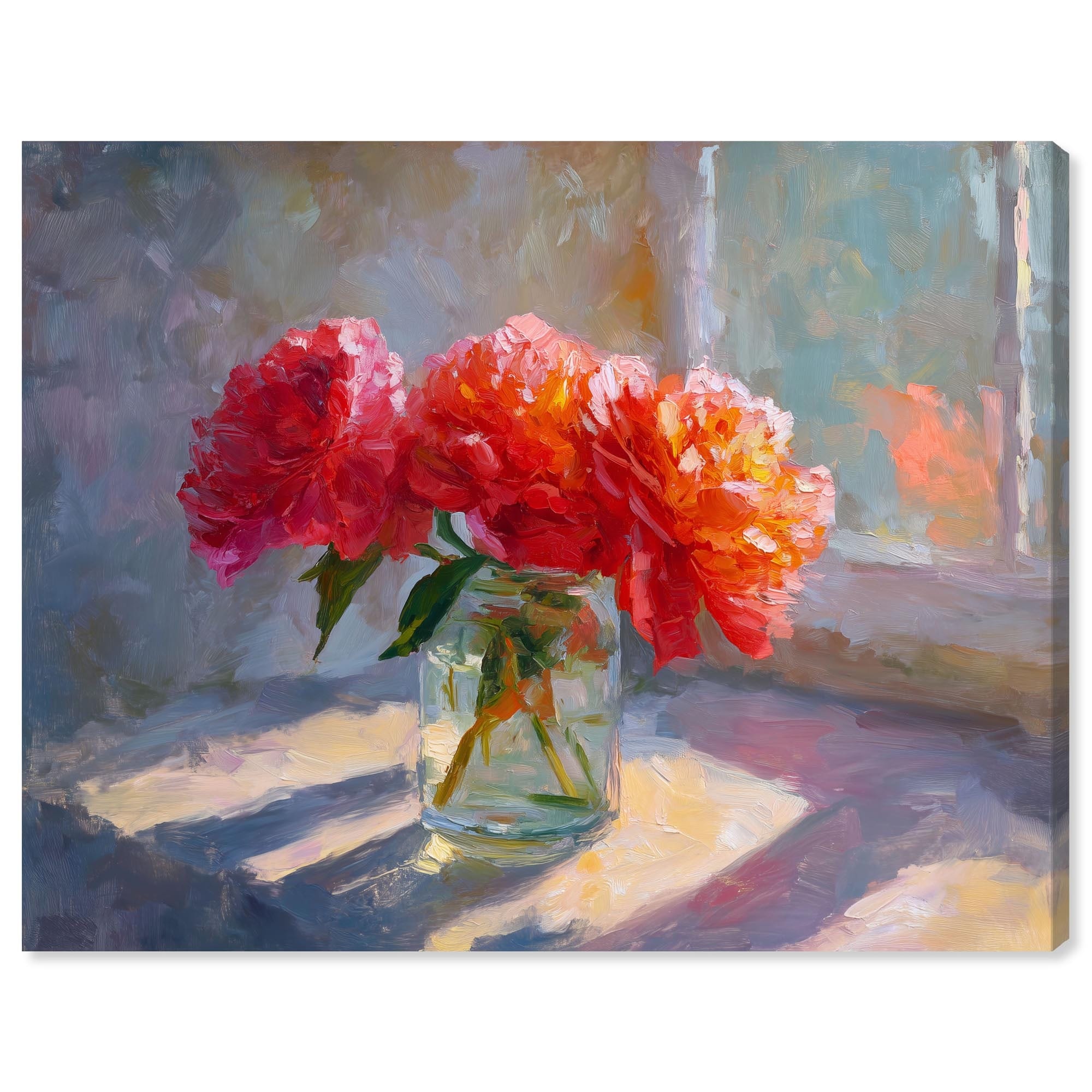 Glass Vase II Kitchen Art Canvas Print by Art Remedy