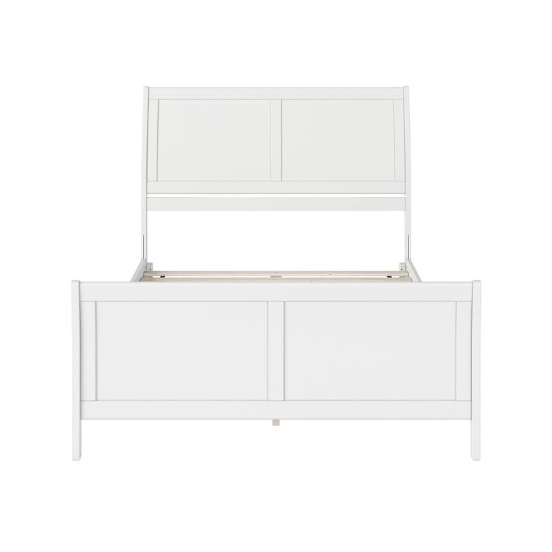 AFI, Portland Solid Wood Low Profile Platform Bed with Matching Footboard